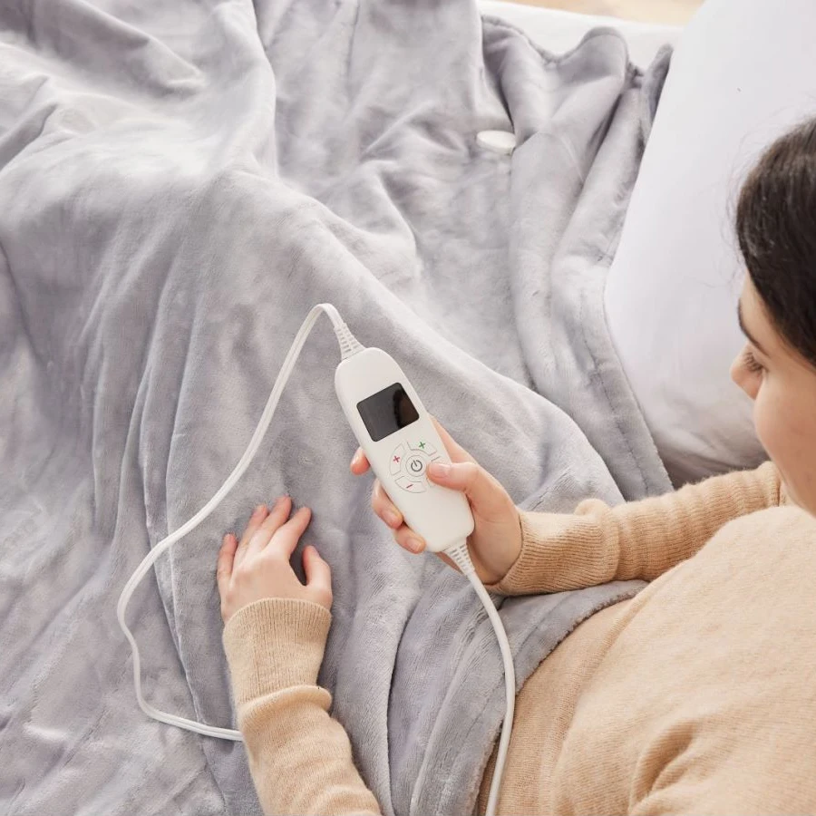 single/king/queen/full Flannel fleece double side electric heated blanket throw