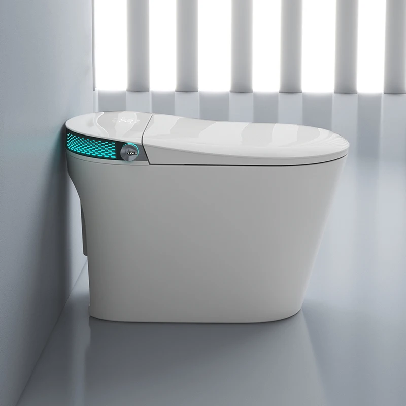 New  Arrival Elongated Smart Toilet Big Hole Widen Seating Electronic Intelligent Toilet cupc smart toilet