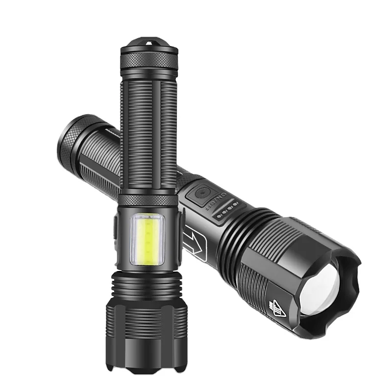 Xhp50 фонарик зум дисплей питания Usb перезаряжаемый яркий P70 Lanterna светодиодный