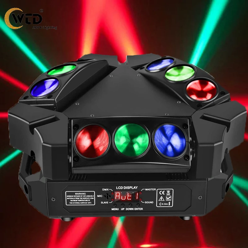 Светодиодные Лазерные Лампы с подвижной головкой RGB DMX512