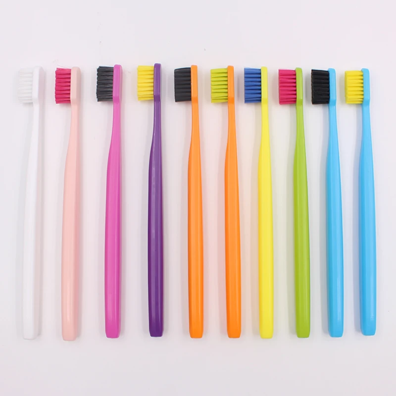 Биоразлагаемая зубная щетка из натуральной мягкой щетины, зубная щетка из пшеничного материала, дешевая зубная щетка для взрослых