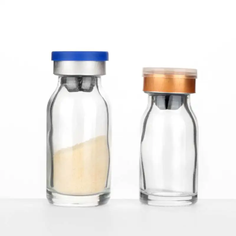 Small Freeze Dried Powder Moulded Glass Vial Bottle 2ml 5ml 7ml 8ml 10ml 12ml 15ml for Injection Medicine Beauty Salon