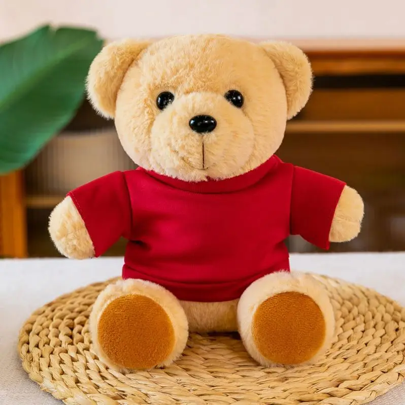 2020 Cheap Price Promotional Plush Toy Latest design Doctor Teddy Bear With logo on T-shirt