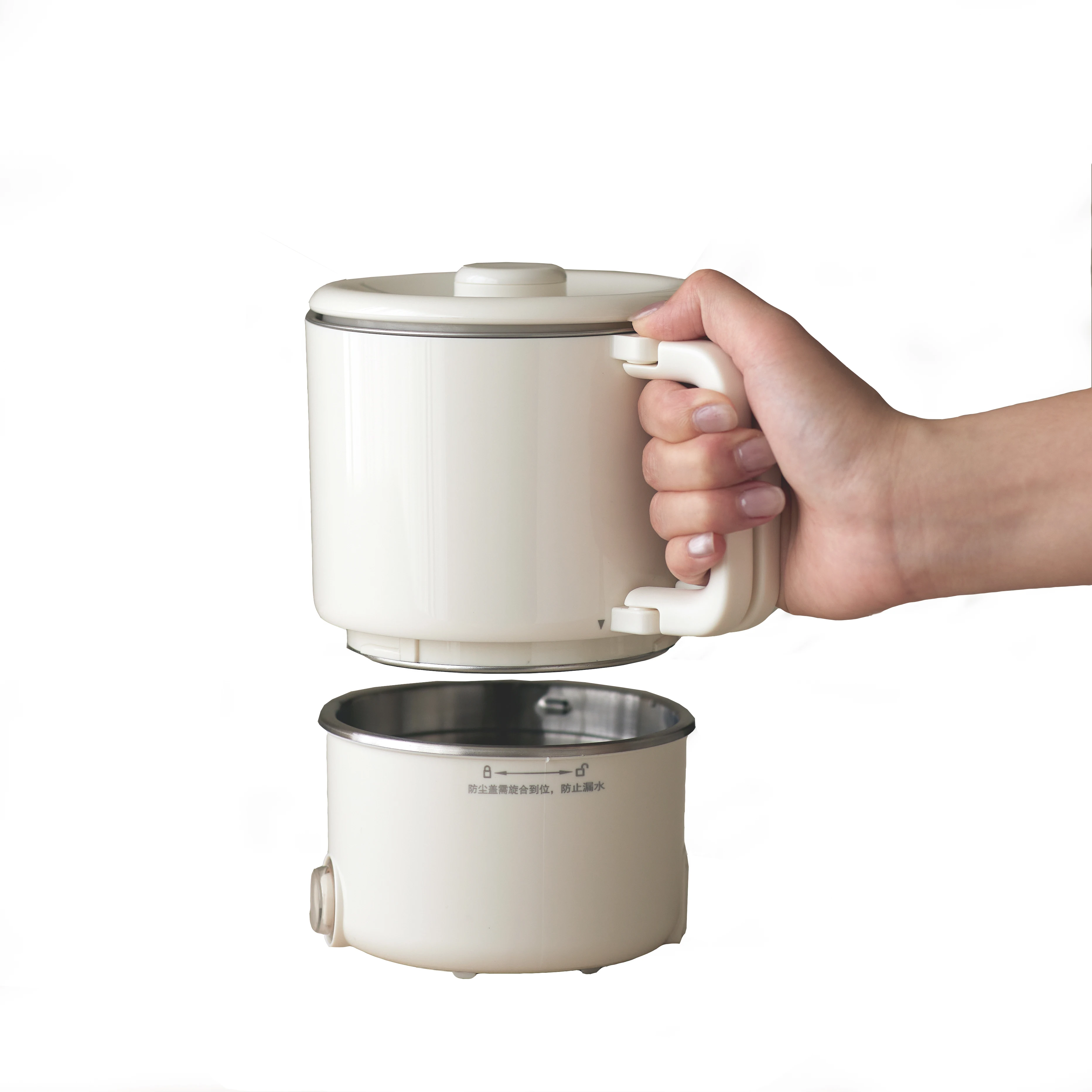 New Design 0.8L Foldable Electric Travel Kettle 304 Stainless Steel  Noodle Cooking Pot Three-in-One Electric Kettle