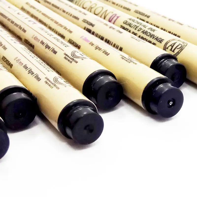 Hot Selling Sakura Black Colour Professional Micro Pen Drawing Needle Pen  Markers For Sketching