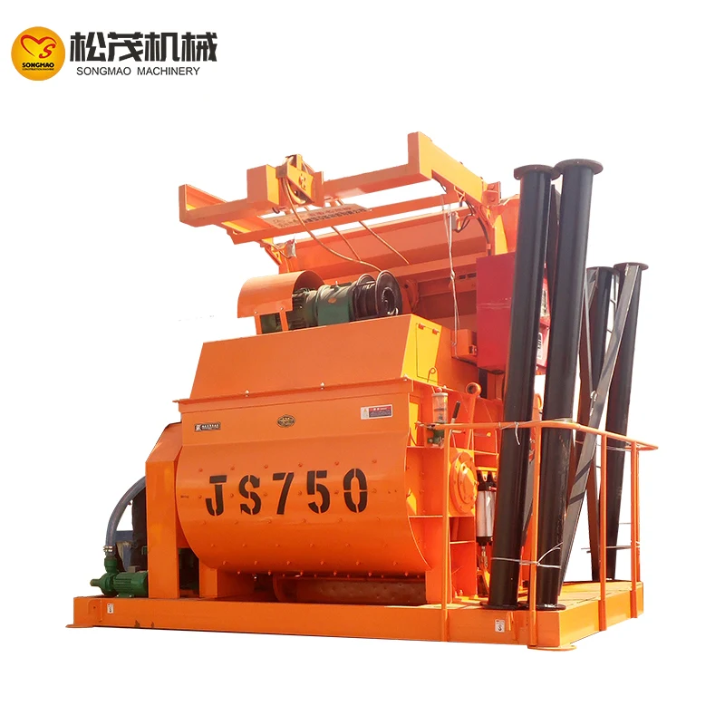 JS1000 mixer cement mortar forced concrete mixing equipment Construction mortar equipment