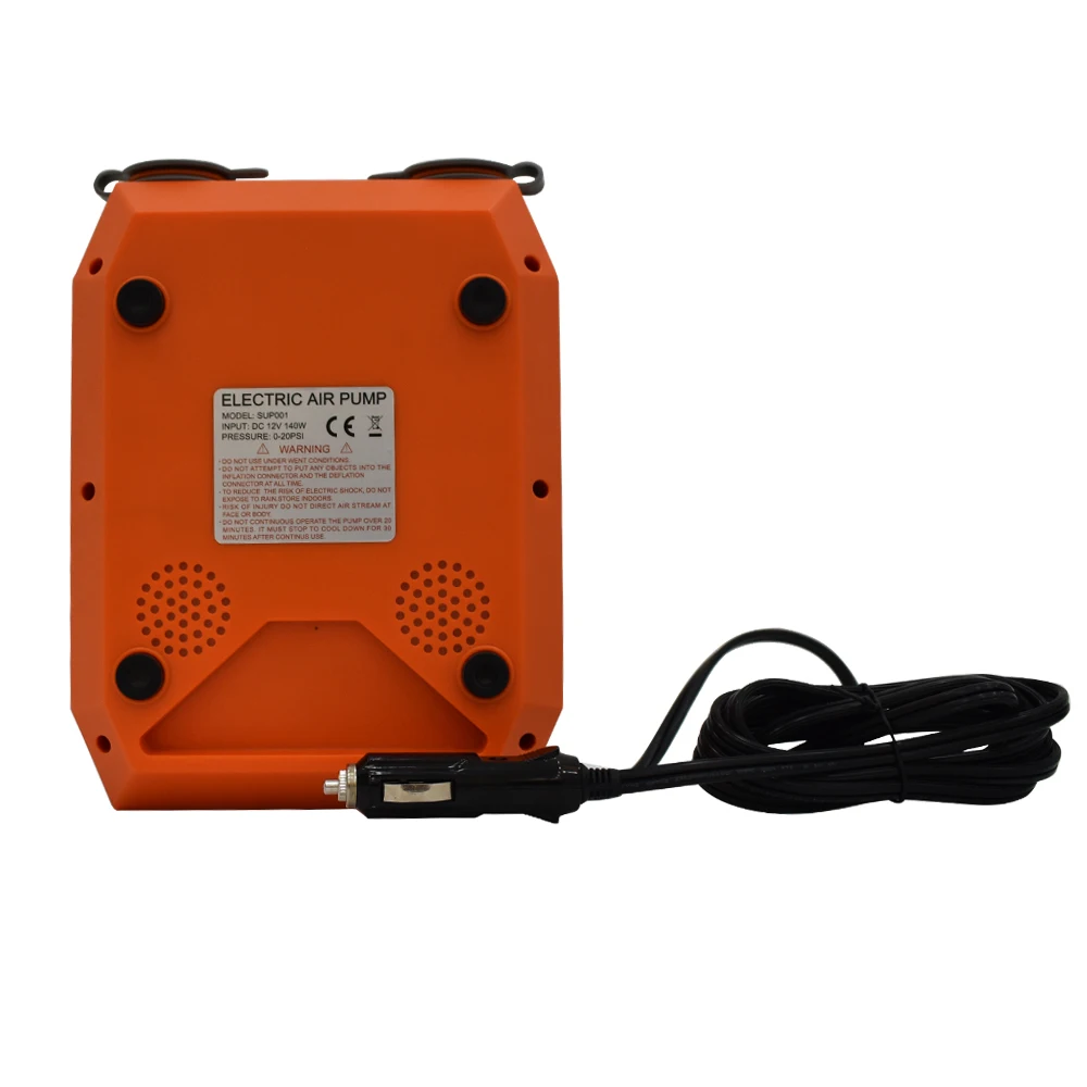 Электрический воздушный насос SUP 20 PSI два встроенных насоса для надувных лопастей доски sup водных