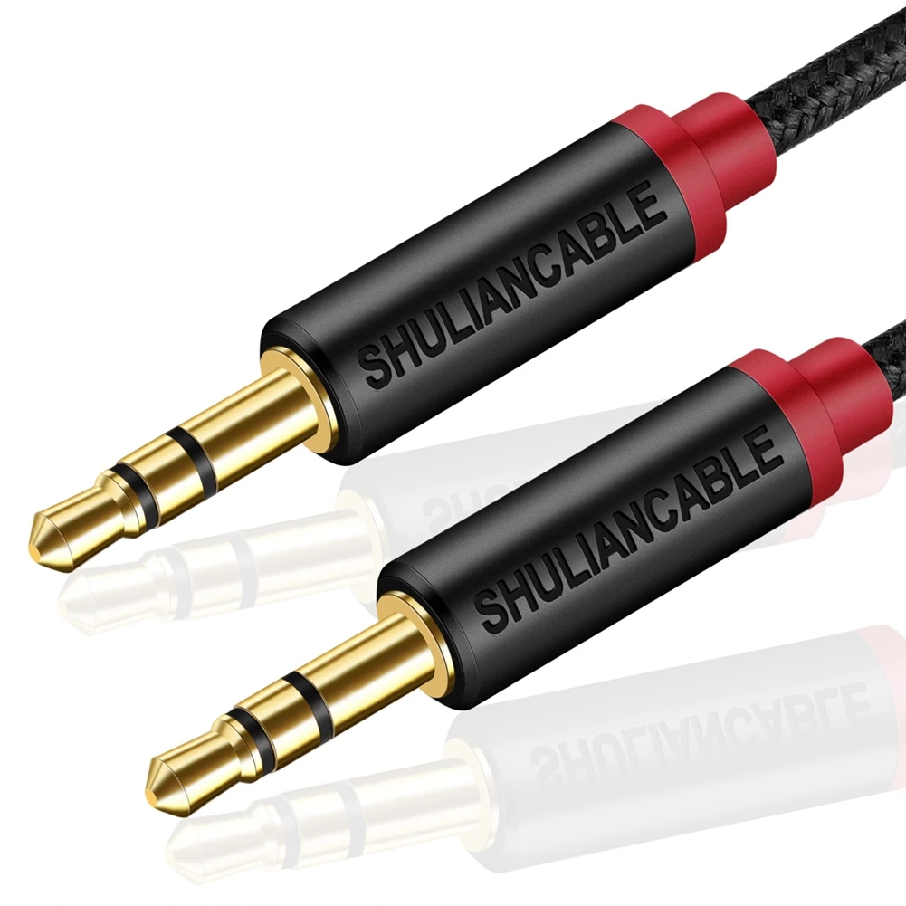 Good Quality Non-shielded 3.5mm To 6.35mm Gold Audio Speaker Cable
