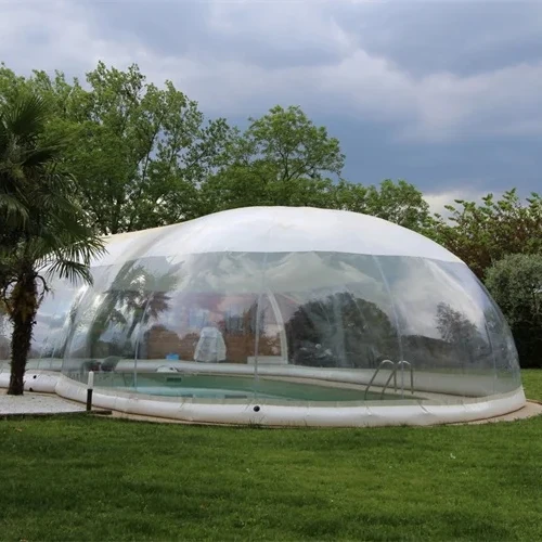 XZ OEM ODM outdoor air-dome-for-pool with conditioning huge soccer large nature car park inflatable for events