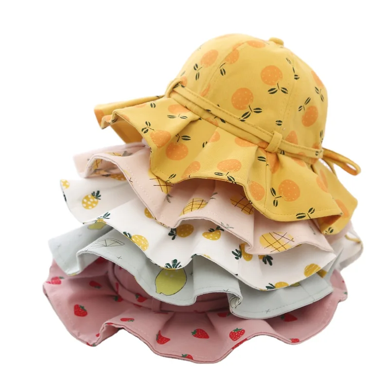 Панама с мультяшным принтом для детей милые детские шапки защитой от солнца шляпа рыбака большими краями