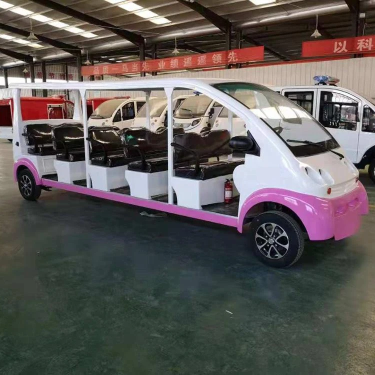 
12 Passenger Electric Shuttle Bus Battery Powered Tourist Bus 
