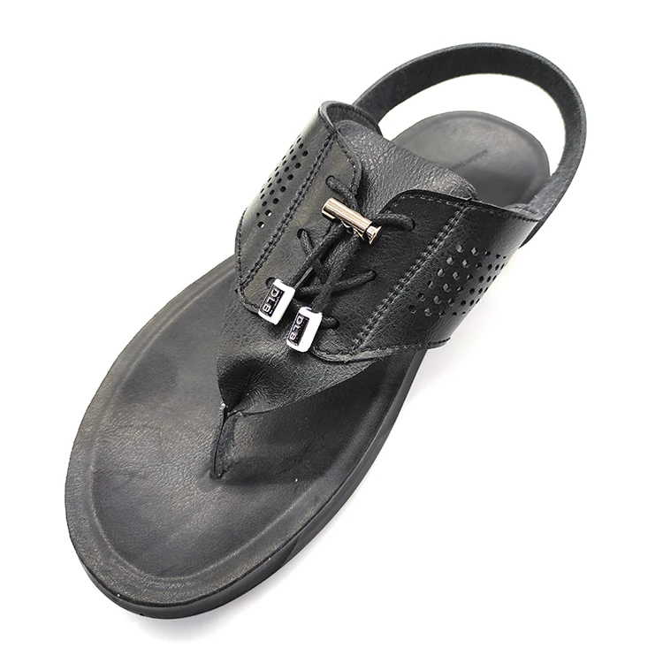 Fashion custom color men sandals leather 2020