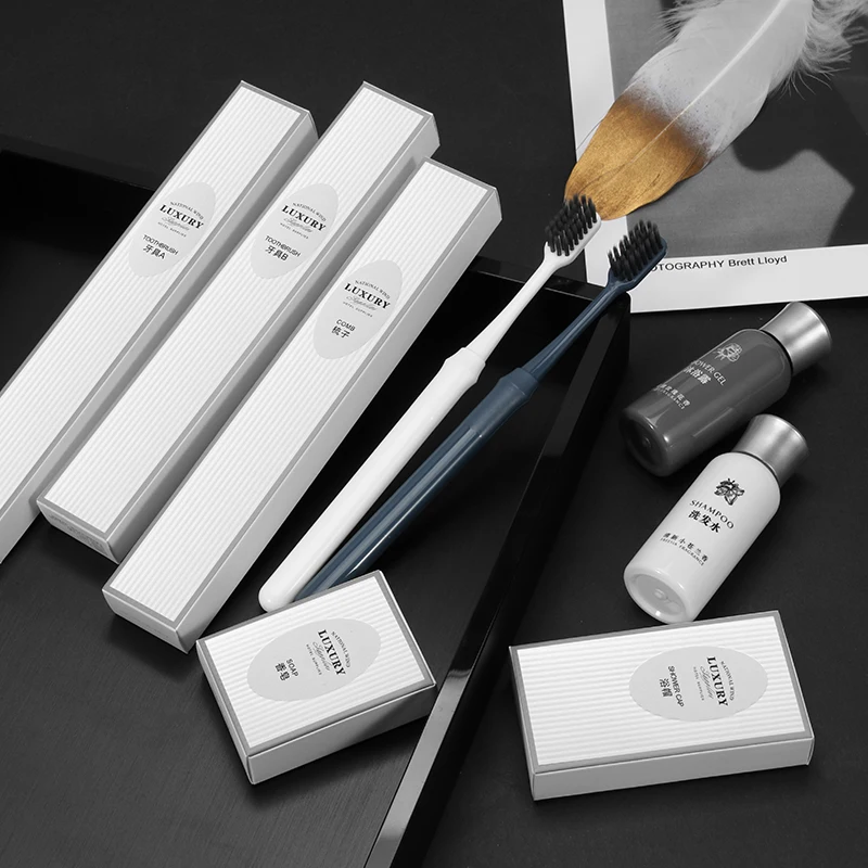 Hot Selling Luxury Bathroom Amenities Five Star Hotel Supplies Disposable Shower Gel Hotel Shampoo for Hotel & Travel Use