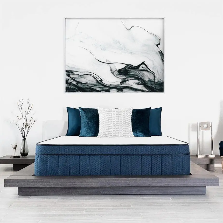 AIDI Bed Furniture Euro Top Pocket Spring Queen Memory Foam High Quality Mattress