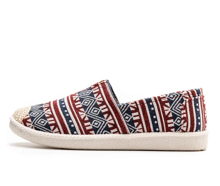 New Ladies Flat Lazy Fisherman White Shoes Casual Canvas Shoes 013