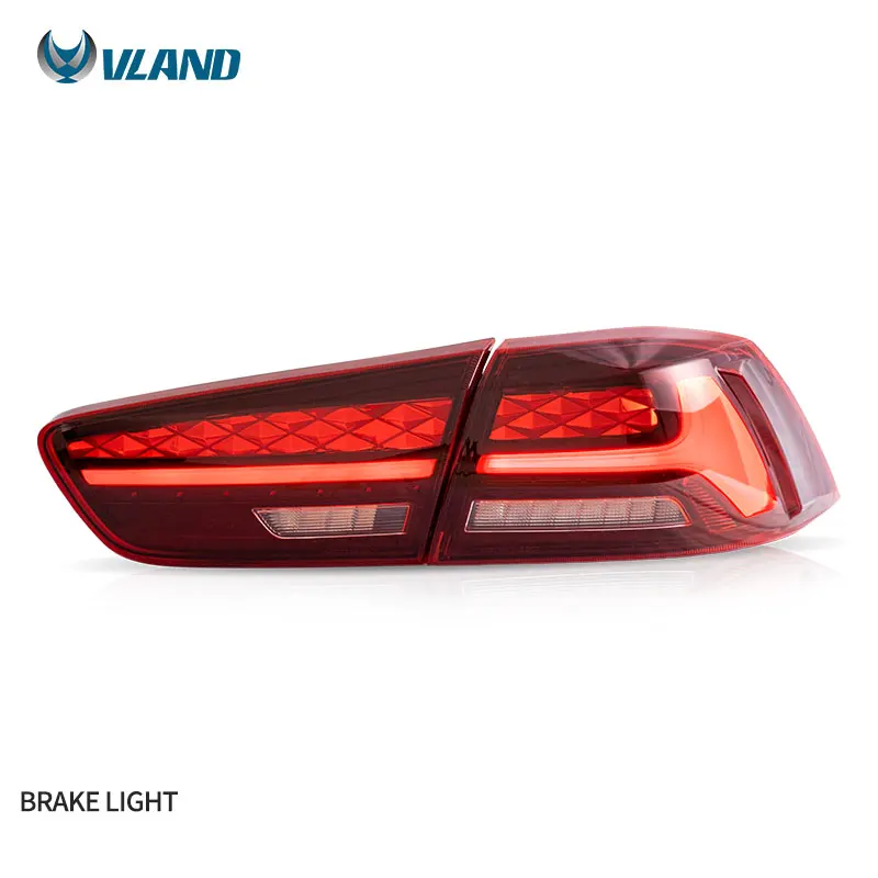 VLAND Manufacturer LED Taillights With Sequential Car Tail Lights Assembly 2008-2020 Rear Lamp For Mitsubishi Lancer EVO X