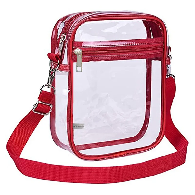 Wholesale Transparent Crossbody Bags All-Match Couples Handbags Fashion Clear Fanny Pack PVC Shoulder Bag Purses Phone Bag