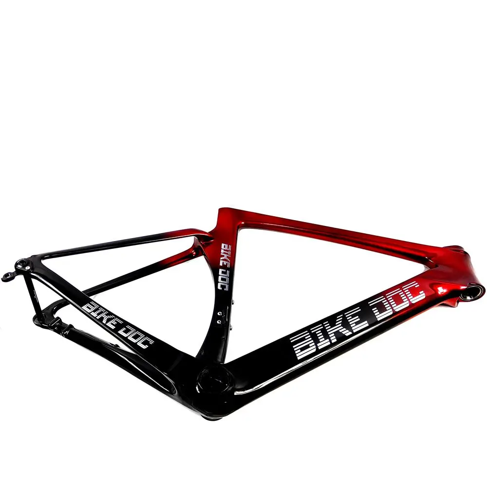 BIKEDOC HQR37  Road Climbing Disc Brake Bicycle Frame Internal Cable Running Carbon Road Bike Frameset with Integrated Handlebar