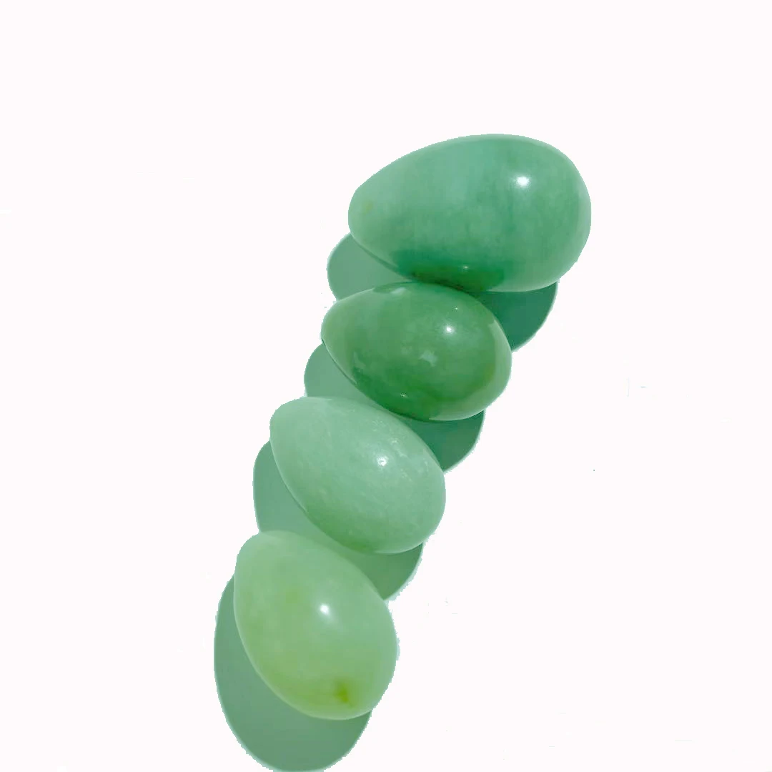 high quality 5*4 4*3 3*2 gemjade jade eggs for kegel exercise,fitness,drilled or undrilled
