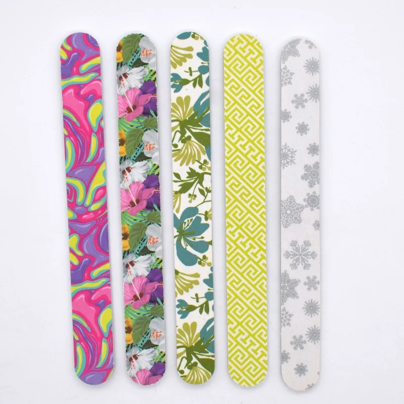 Custom logo printing sandpaper nail file