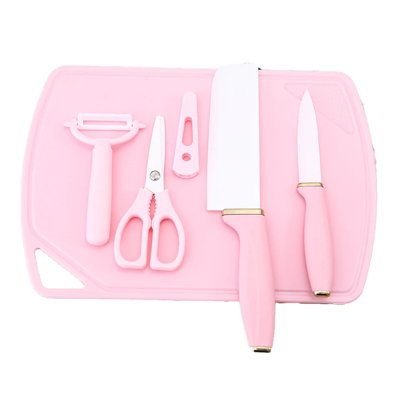 Wholesale ceramic kitchen Fruit knife scissors Paring knife Vegetable board ceramic Knife set