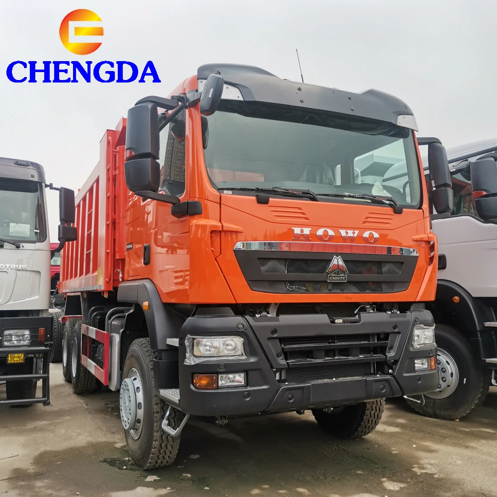 New Howo 6x4 T7 Cargo Dump Truck with 400hp 420hp Steel Semi-Trailer 400hp 420hp Howo Truck Trailers