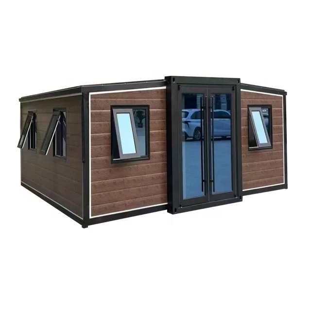 20ft 30ft 40ft prefab folding living mini cabin prefabricated expandable container house with 2 bedroom home ready to ship