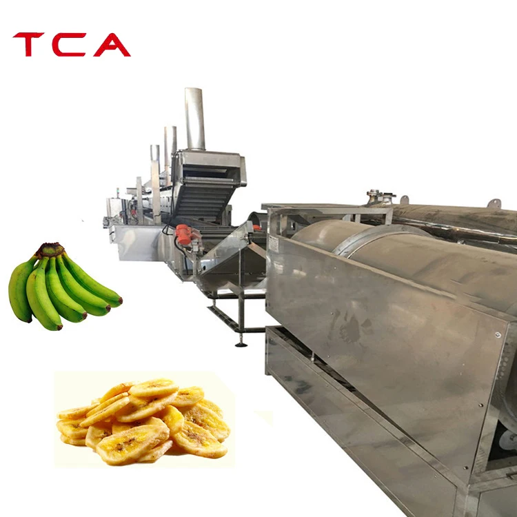 TCA XDX  Automatic banana chips making machines plantain chip complete processing plant manufacture make machinery