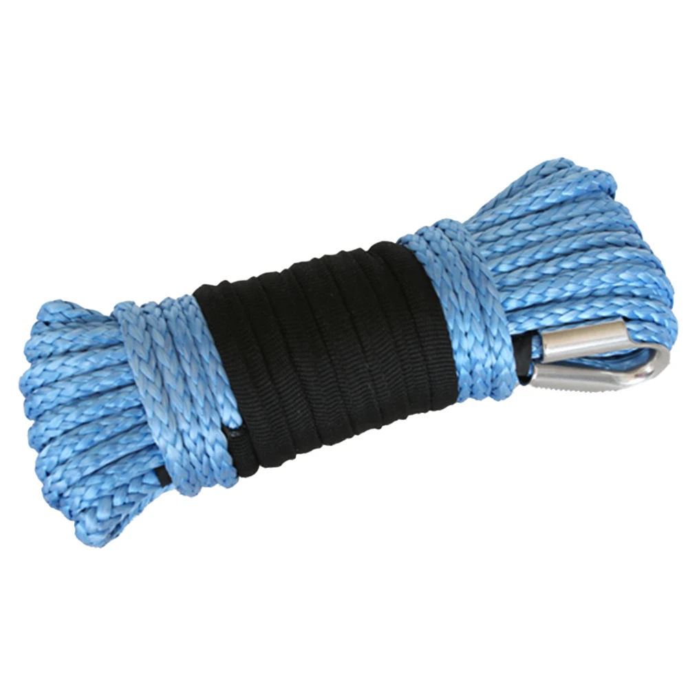 Ropenet  factory supply 30m 10mm  Recovery Snatch Strap UHMWPE SK-75  4x4 Winch Rope tow ropes
