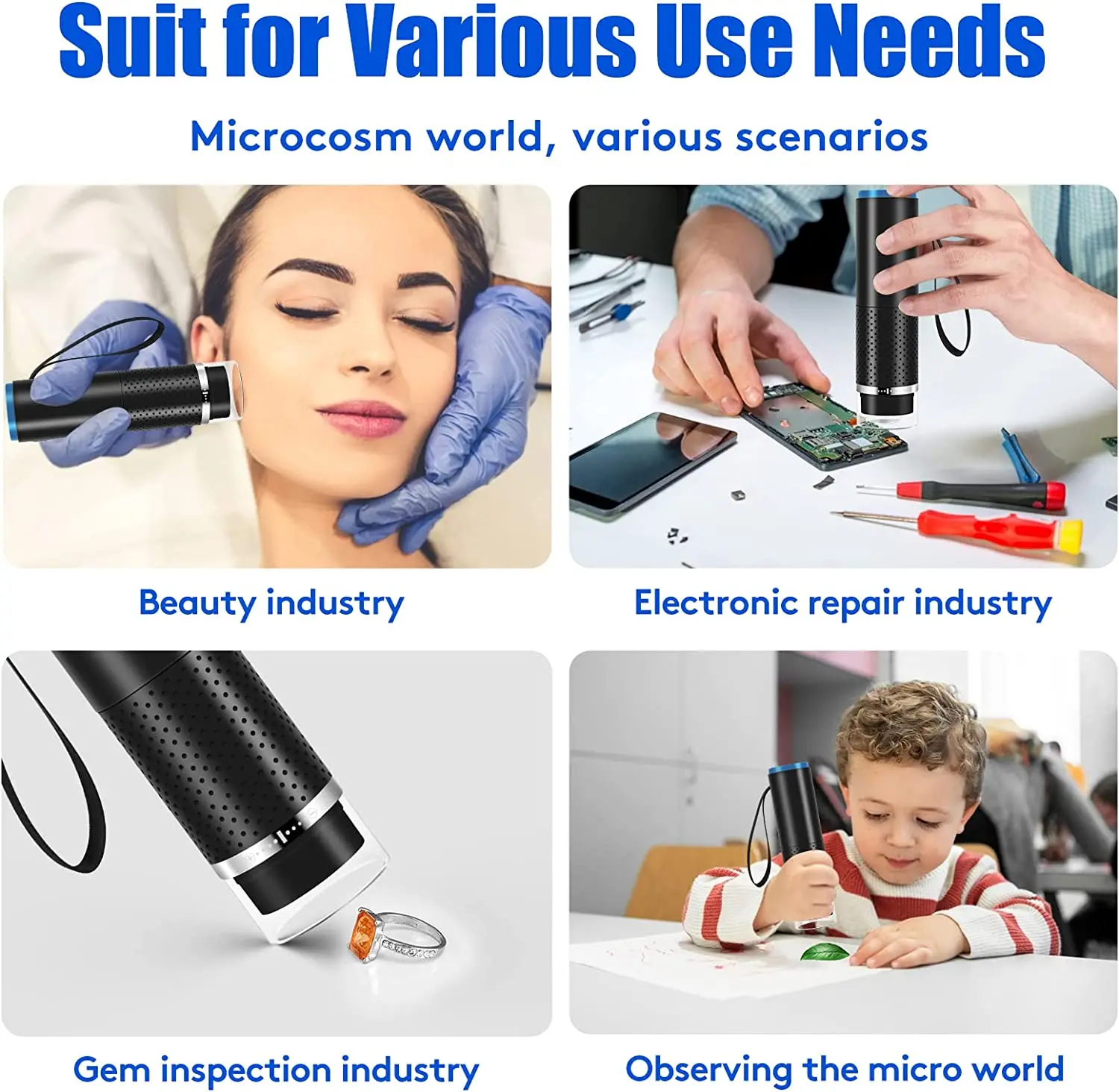 New mini handheld 2MP 1920x1080 WiFi microscpio Wireless Digital USB Microscope 1000X Portable WiFi Magnification without Stand