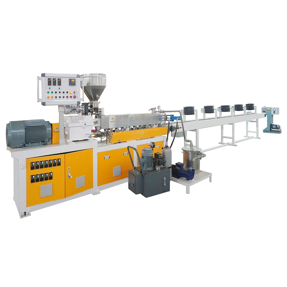 pbat biodegradable granule machinery corn starch pellet production line pla granulating line