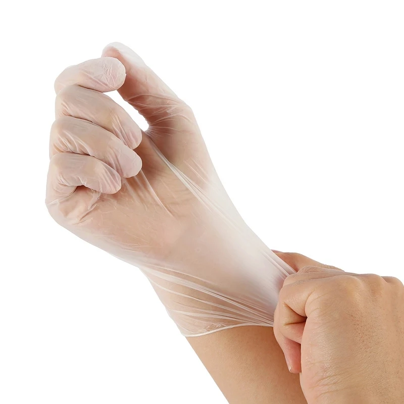 High Quality Food Grade Transparent powder free latex free Vinyl  PVC Gloves
