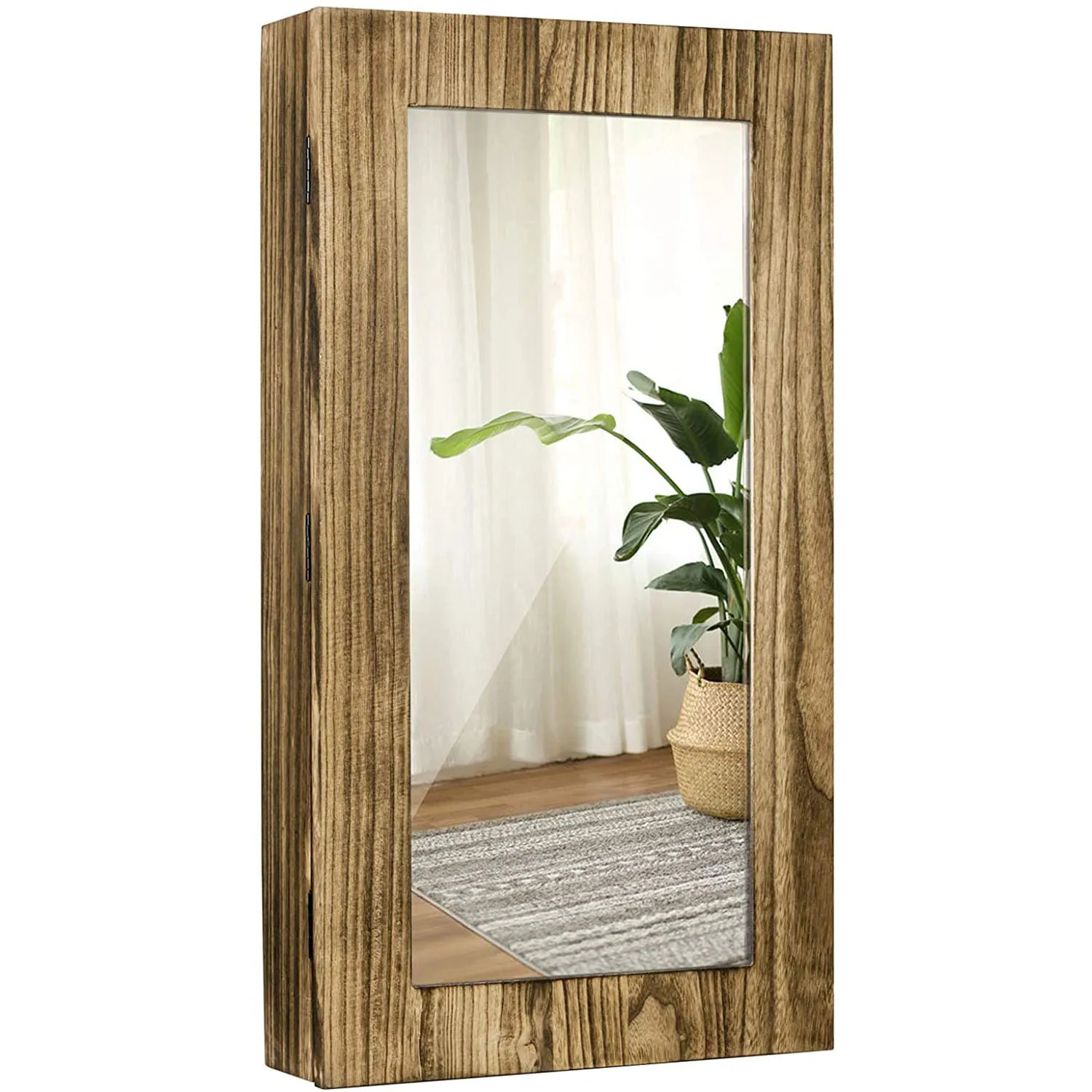 Creative design wall mounted key holder box wood key storage box