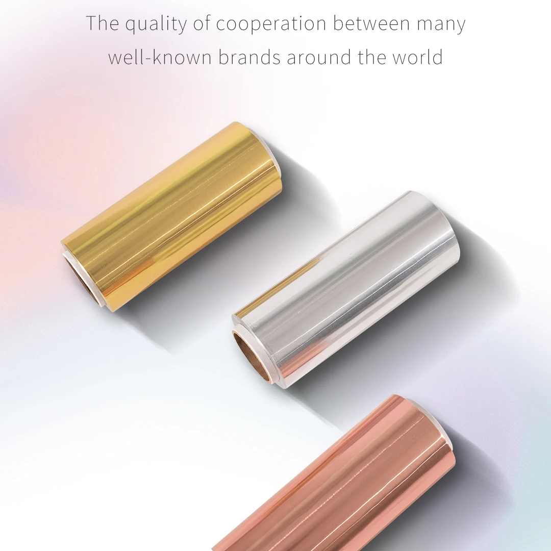 Vic  smooth foil roll 1 Rolls Aluminium Hair Color Pre Cut Hair Foils Soft Silver Custom OEM Golden Style Temper Origin Roll