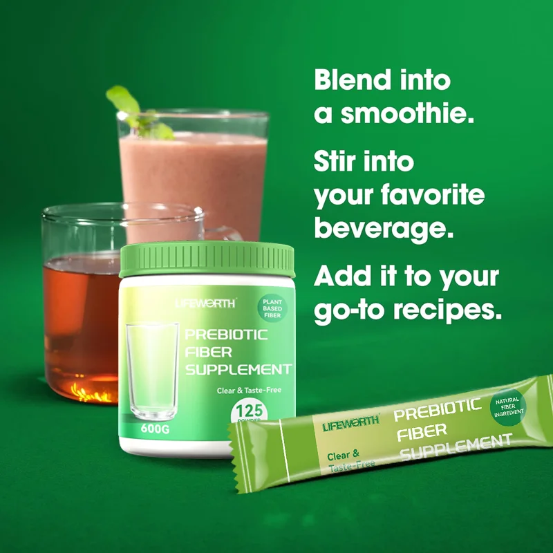 Lifeworth 30 Billones Probiotics Supplements Maintain Regularity Gut Health Fiber Probiotic Powder