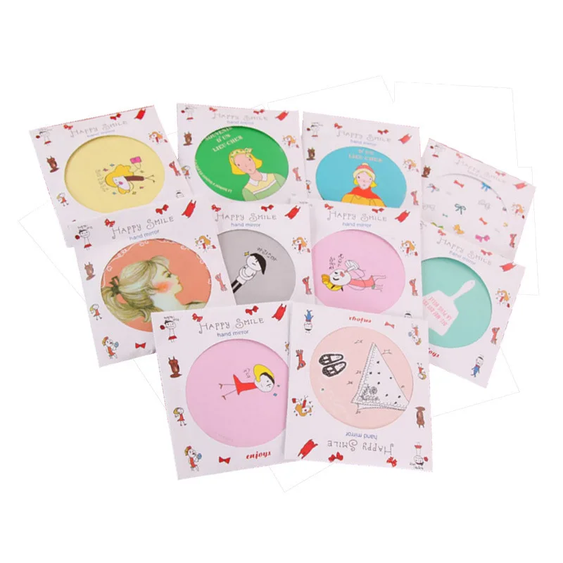 Randomly Mini Round Shape Cheap Small Pocket Promotional Makeup Mirror