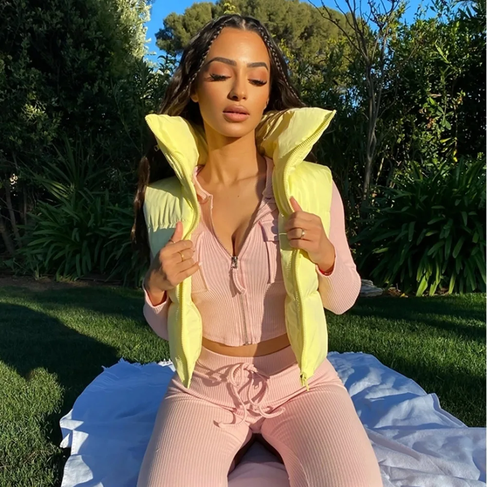 
2021 Bubble Puffer Down Coats Fashionable Girl Trendy Coats For Women Ladies Winter Crop Trench Coats Women Designers Jackets 