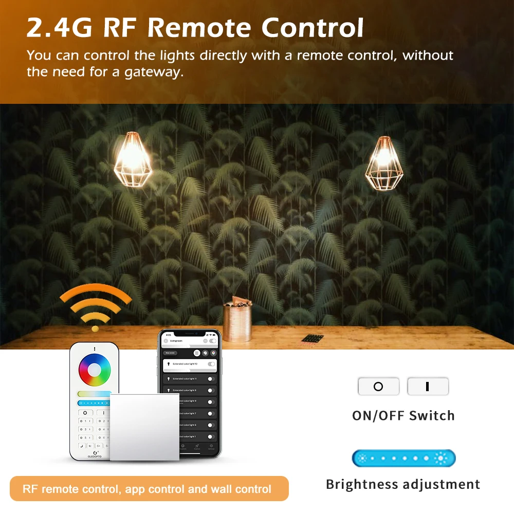 New design GL-SD-001 wireless constant current AC dimmer zigbee wall switch led light dimmer