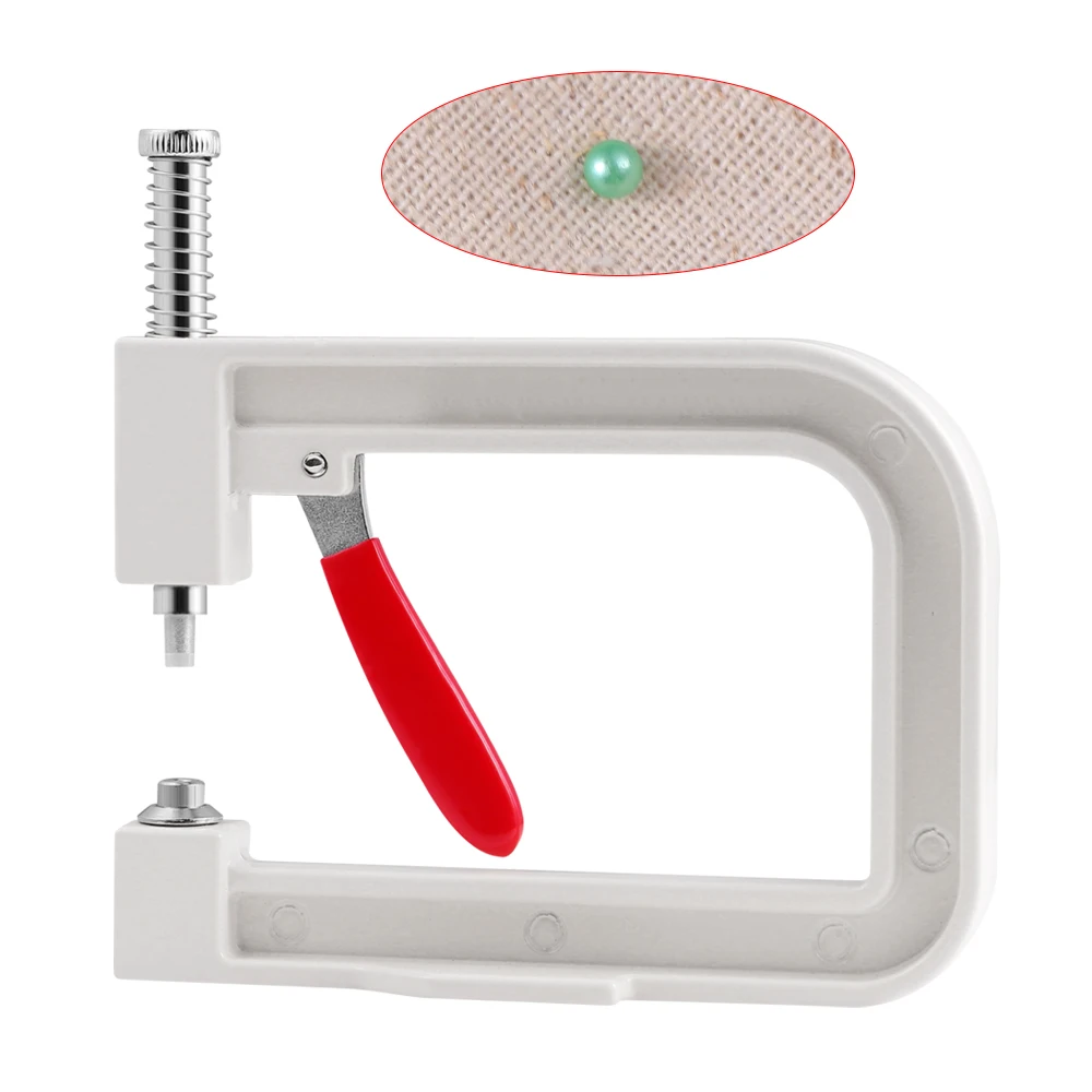 DIY Hand Press Pearl Setting Machine Beads Rivet Fixing Machines For Repair Lace Knit Hat Punching Tools Combination Sales
