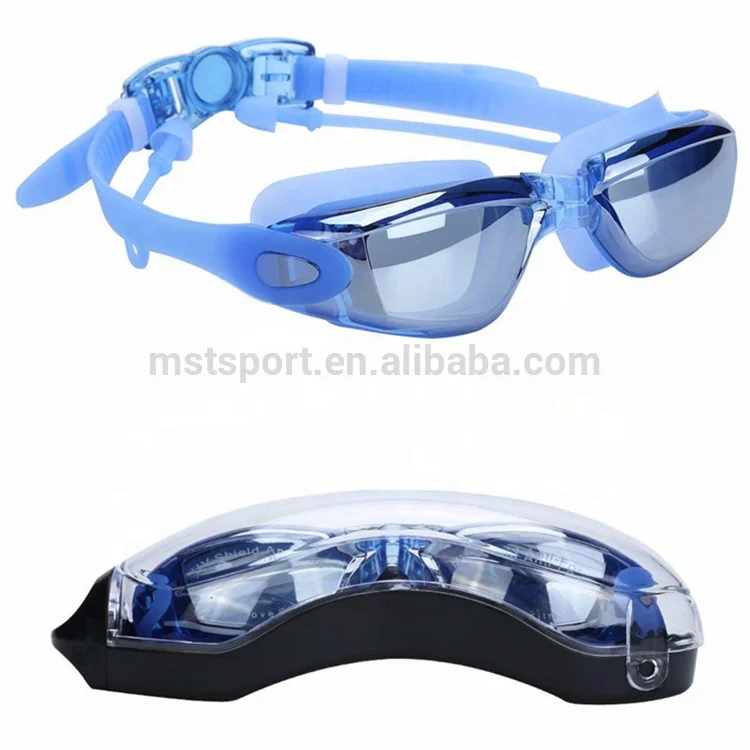 Mystyle swimming goggles wholesale waterproof swim eye google triathlon with case for adults