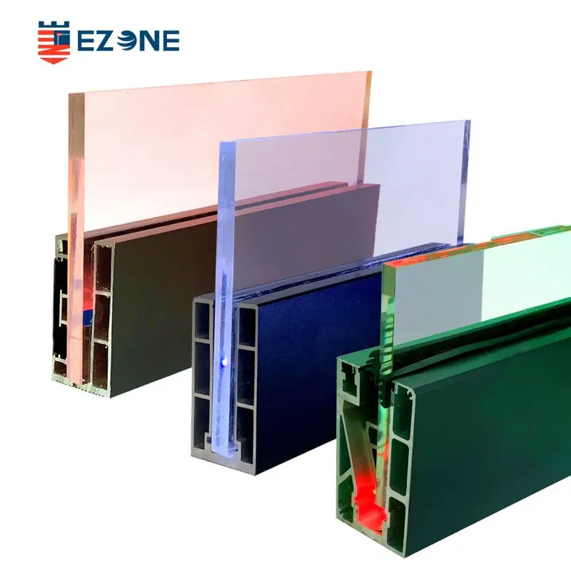 Aluminum U Channel for 8- 20mm Glass Balustrade