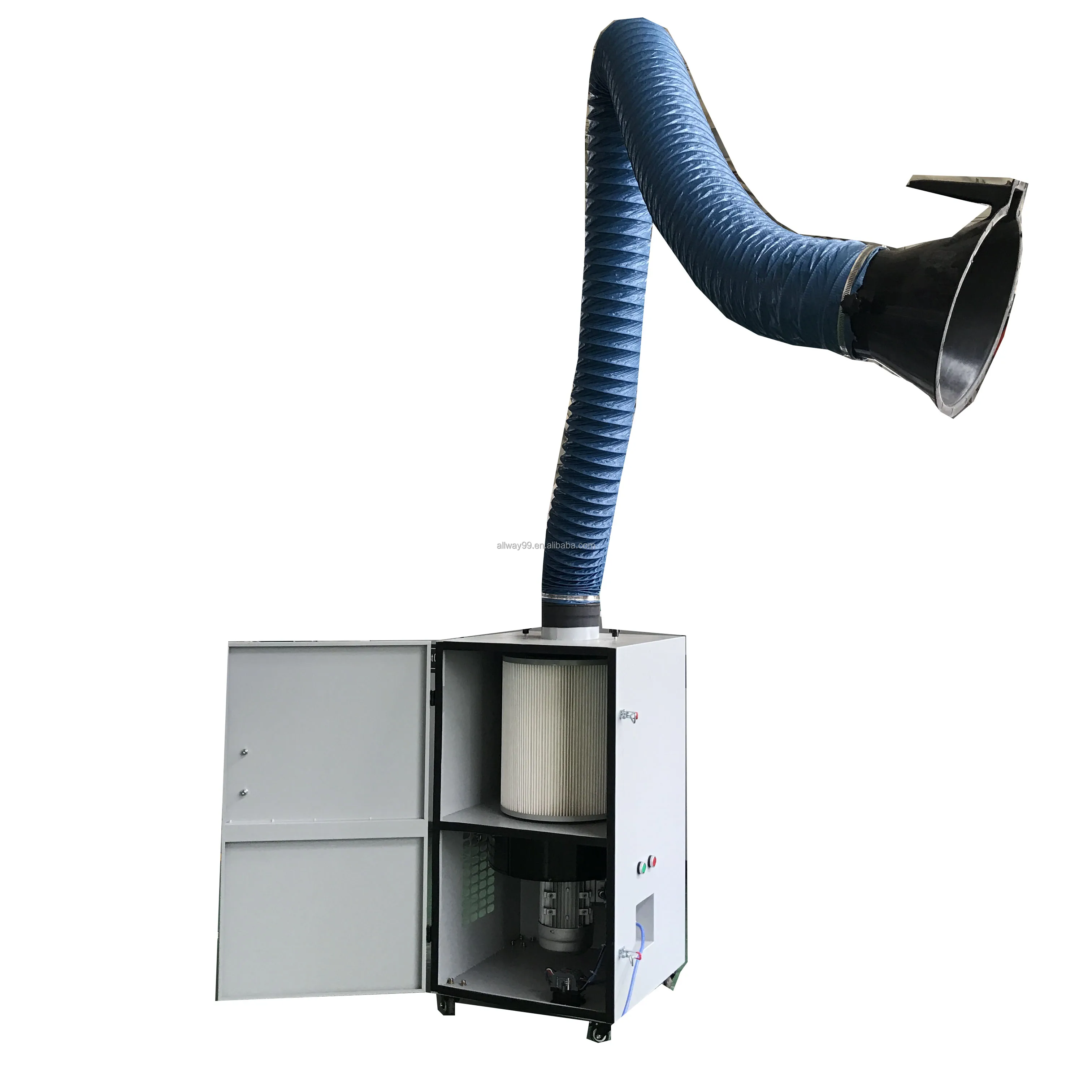 portable welding fume extraction system with pulse shaking device for clean the filter/filter self cleaning system