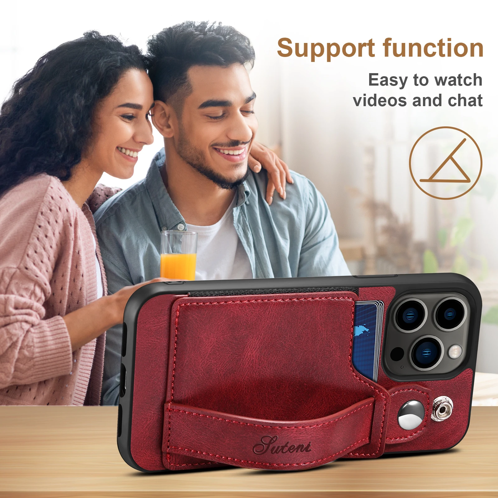 business style pu leather phone case folding mobile phone bags for iphone 13 14 case luxury pu leather phone case