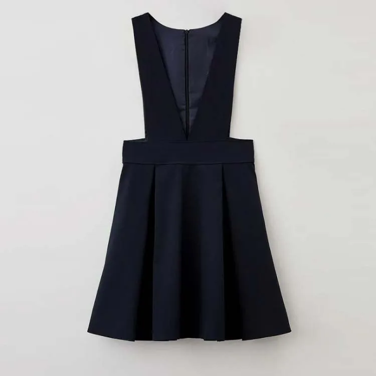 Girls formal vintage school uniform dress kids preppy summer toddler back to school clothing custom accessories