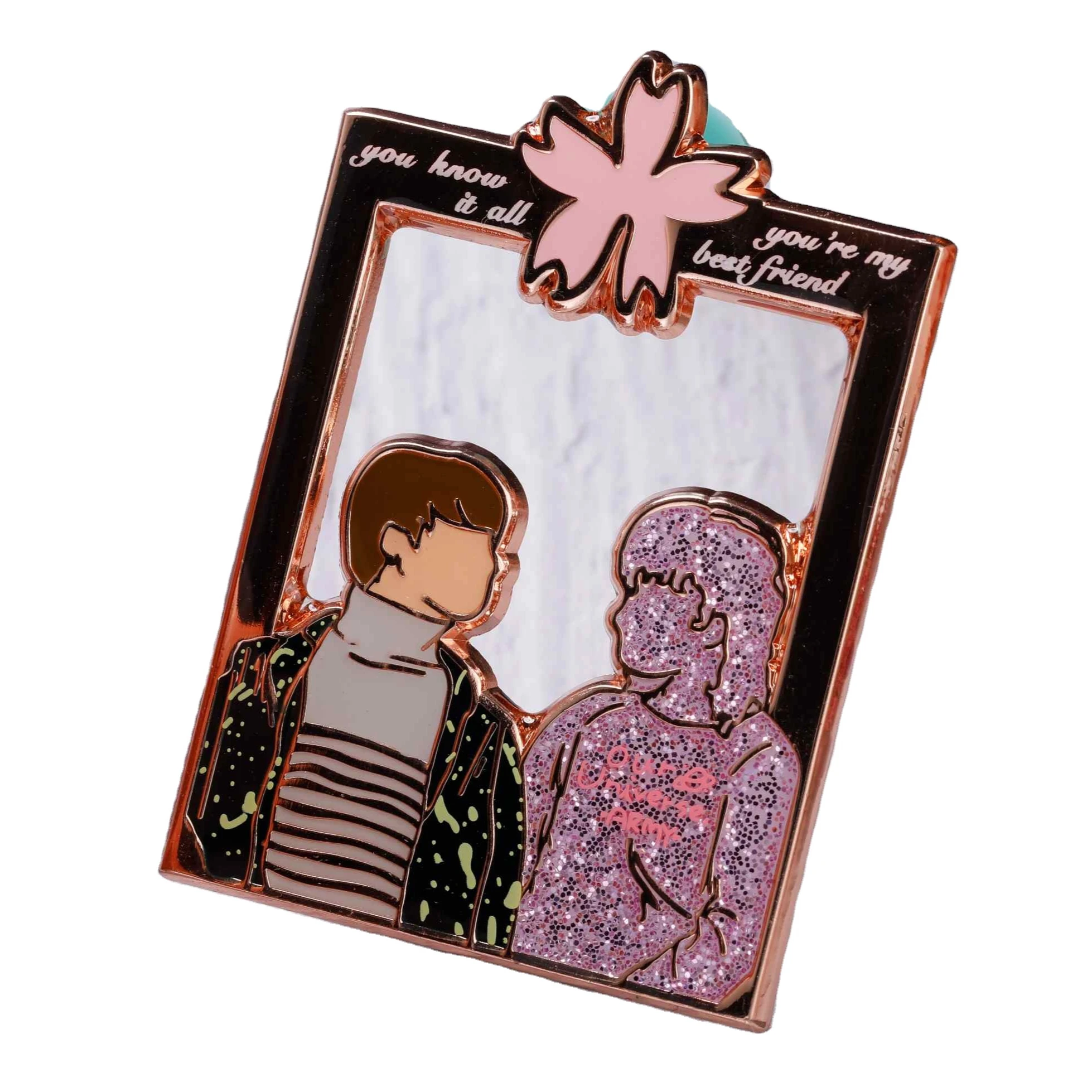 Cartoon Anime Custom Metal Lapel Pin Badge Manufacturer Design Your Own Custom Made Soft Hard Glitter Enamel Pin