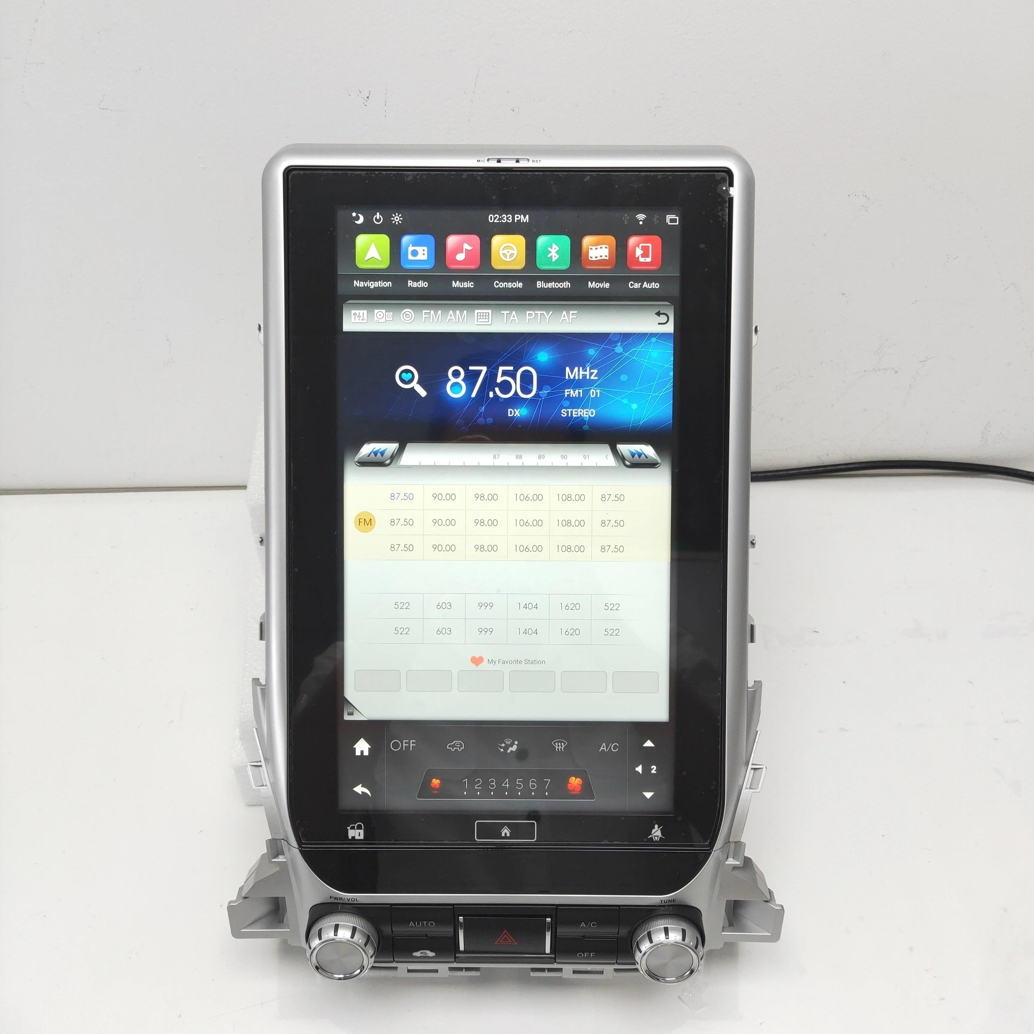 Newnavi video touch screen car stereo gps navigation Tesla style PX6 android 9.0 car radio For TOYOTA Land Cruiser LC200 2018