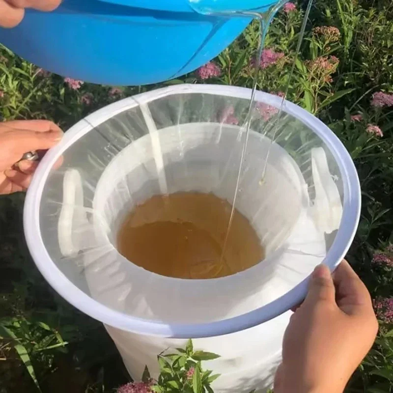 Fiber Beekeeping Honey Strainer Filter Screen Purifier Apiary Equipment Tool Colanders Kitchen Gadget