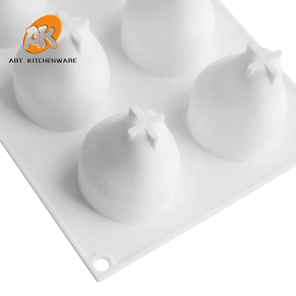 AK 8cavities Pear Silicone Moulds 3D Mousse Cake Molds DIY French Dessert Molds Pastry Baking Tools Cake Art MC-64
