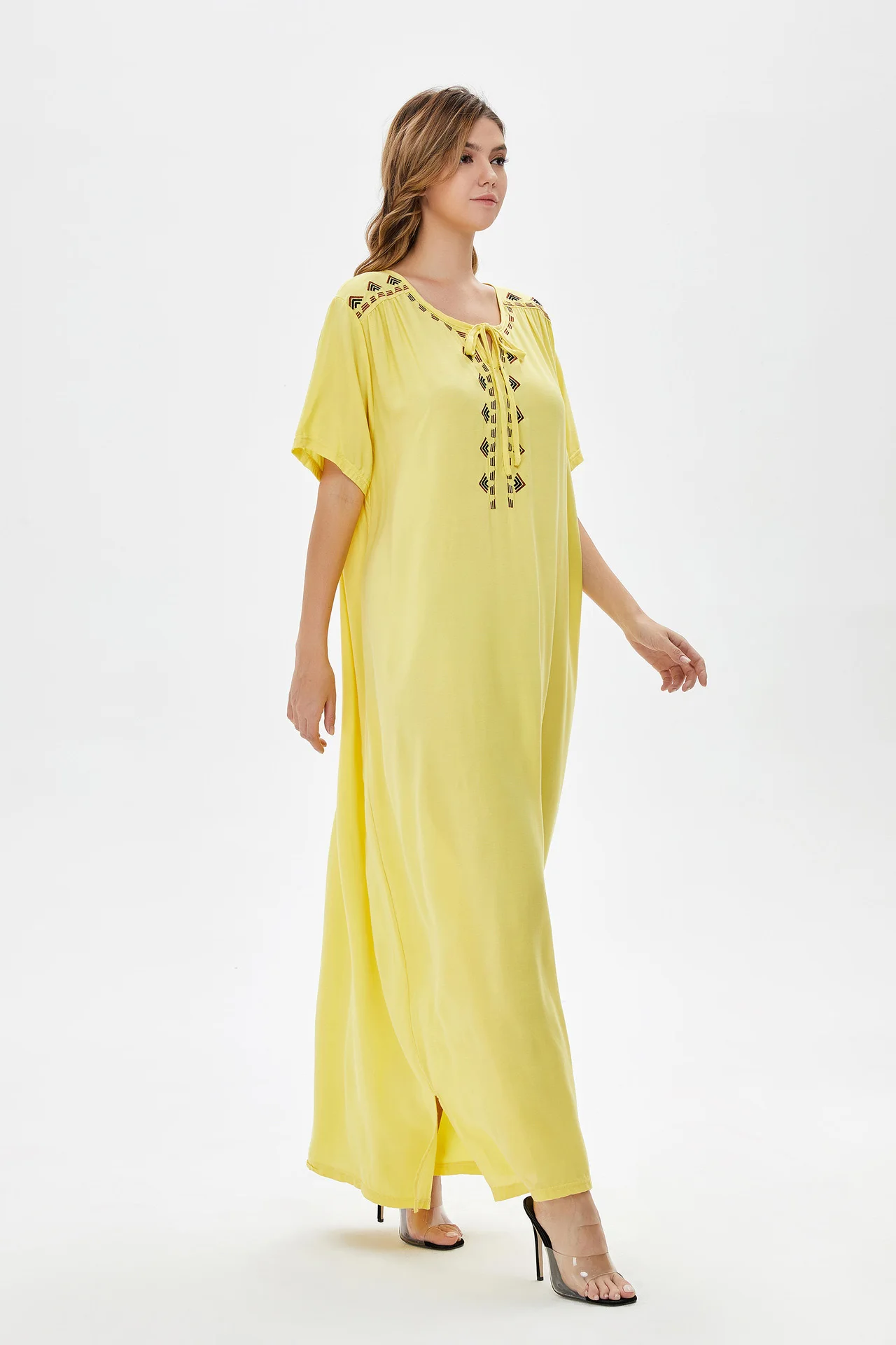 Muslim for Ladies Casual Summer Night Gown Women Robe Hijab Women Maxi Islamic Clothing  dress