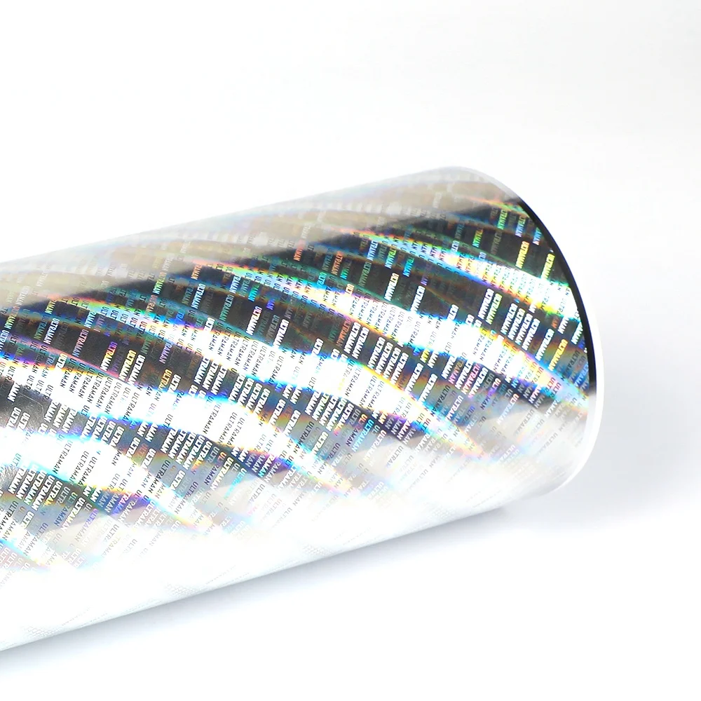 Jinghua лазерная 3D платиновая рельефная Высококачественная теплопередающая индивидуальная гравировочная Лазерная голографическая пленка для карт